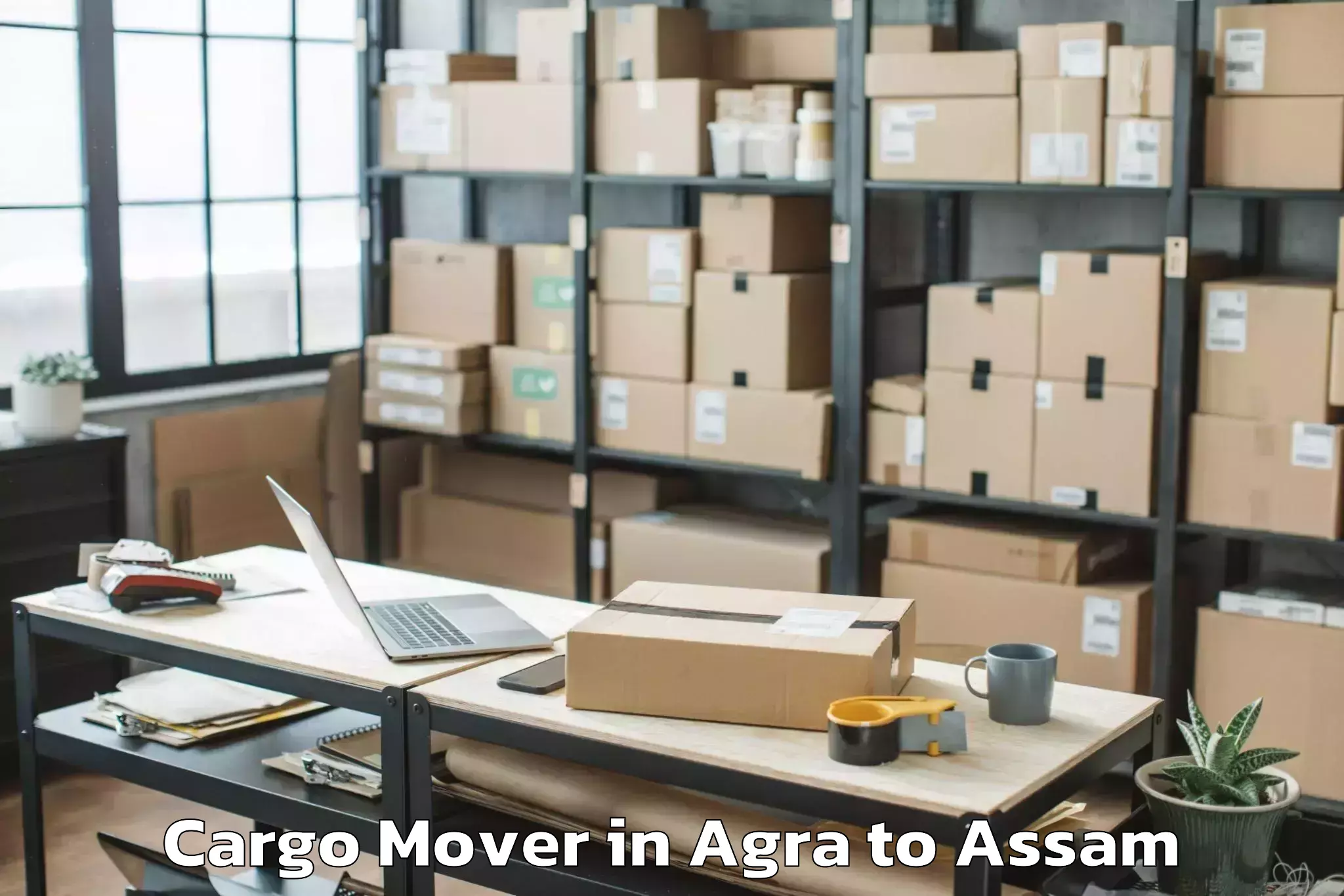 Hassle-Free Agra to Hajo Cargo Mover